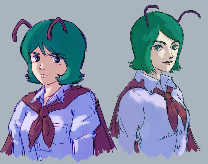 wriggle nightbug and kamille bidan (touhou and 3 more) drawn by zawabug