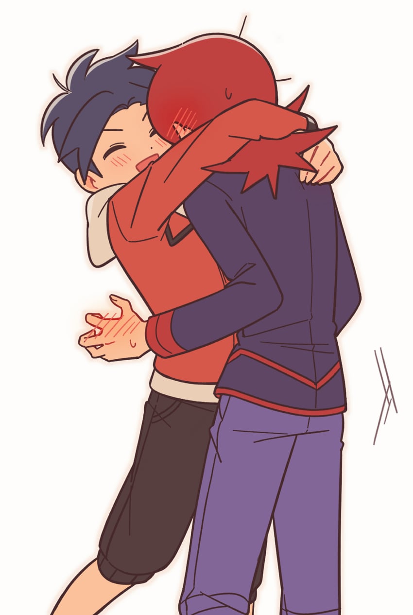 ethan and silver (pokemon and 1 more) drawn by chueog