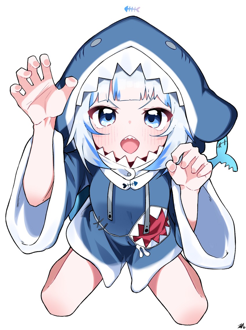gawr gura (hololive and 1 more) drawn by tosyeo