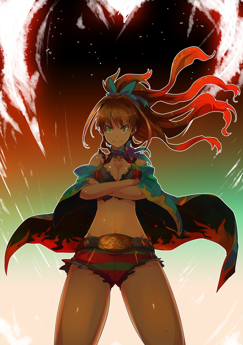 hino akane (idolmaster and 1 more) drawn by kusanagi_kaoru and yuura
