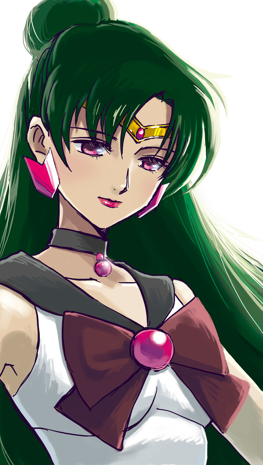 meiou setsuna and sailor pluto (bishoujo senshi sailor moon) drawn by marimoriah