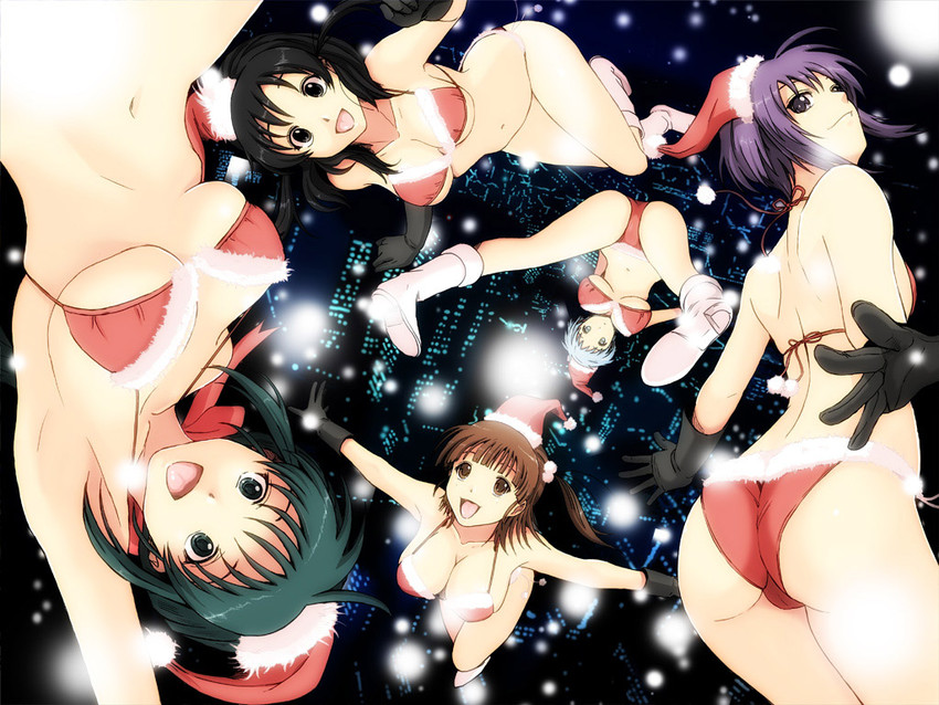 kokono asou, tsukishima shurina, kusaka ai, kaminogi momo, and hayami touka (better girls) drawn by ryouzou