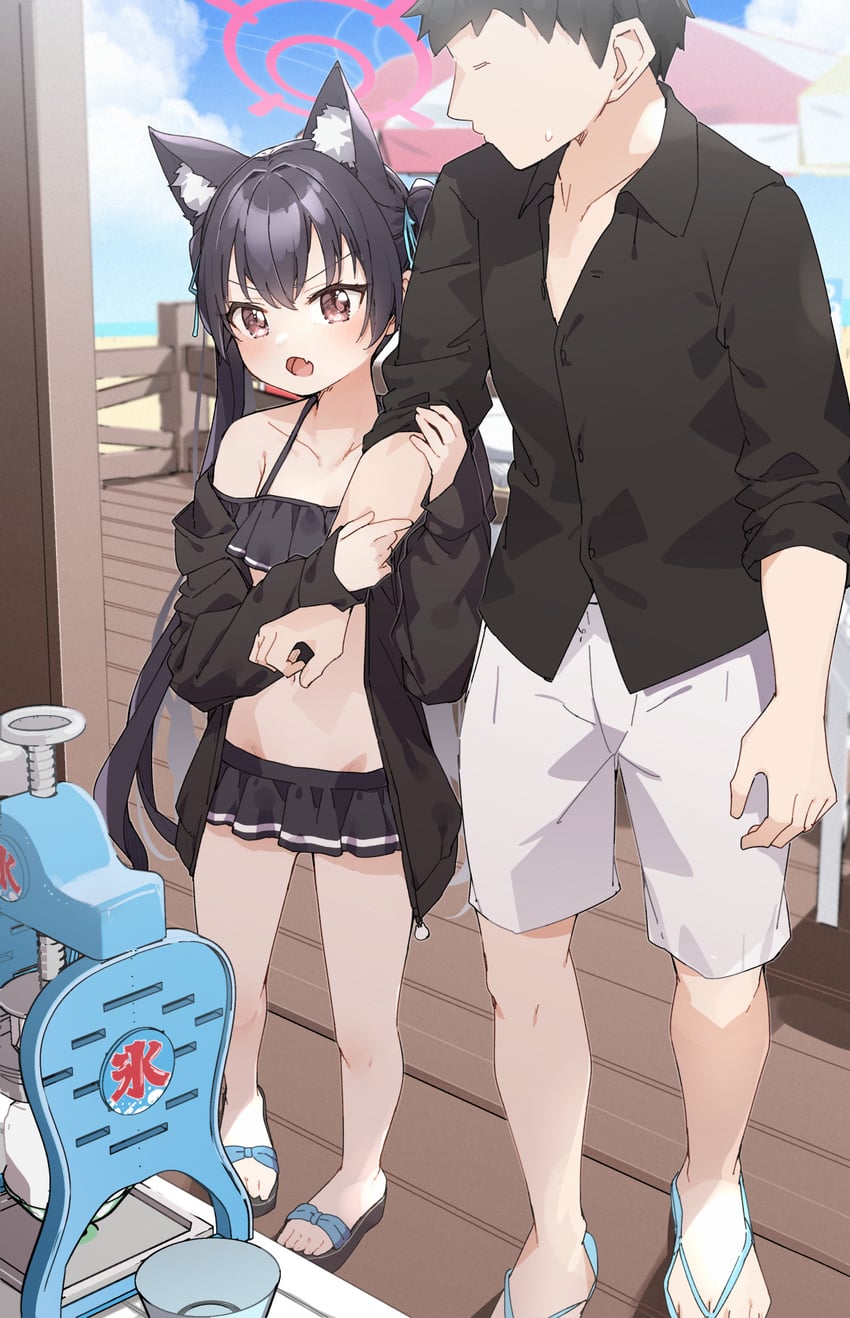 sensei and serika (blue archive) drawn by yukie_(kusaka_shi)