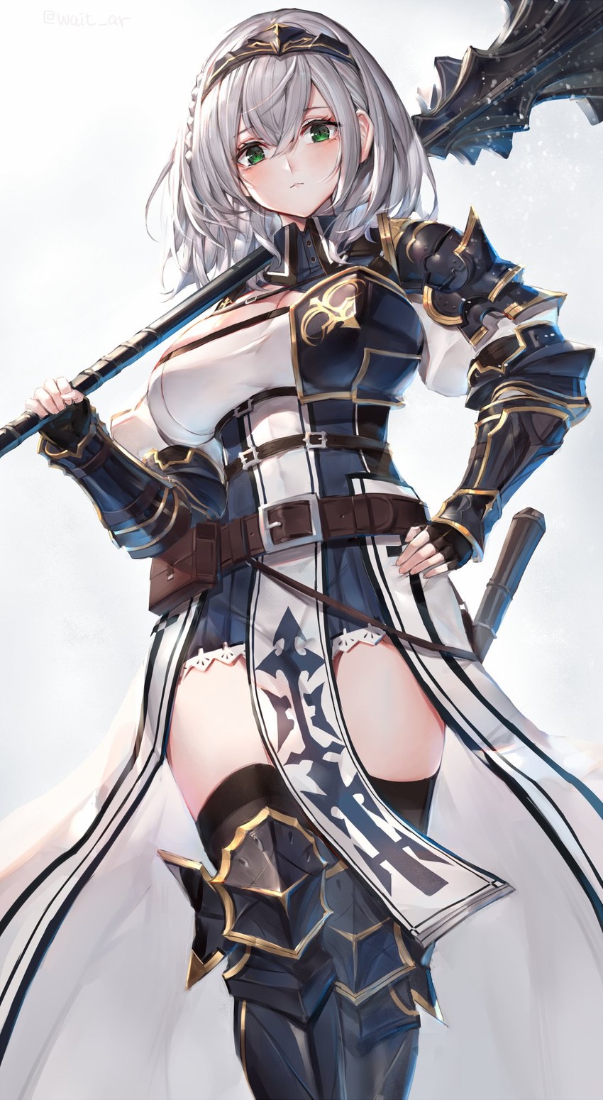 shirogane noel (hololive and 2 more) drawn by watao