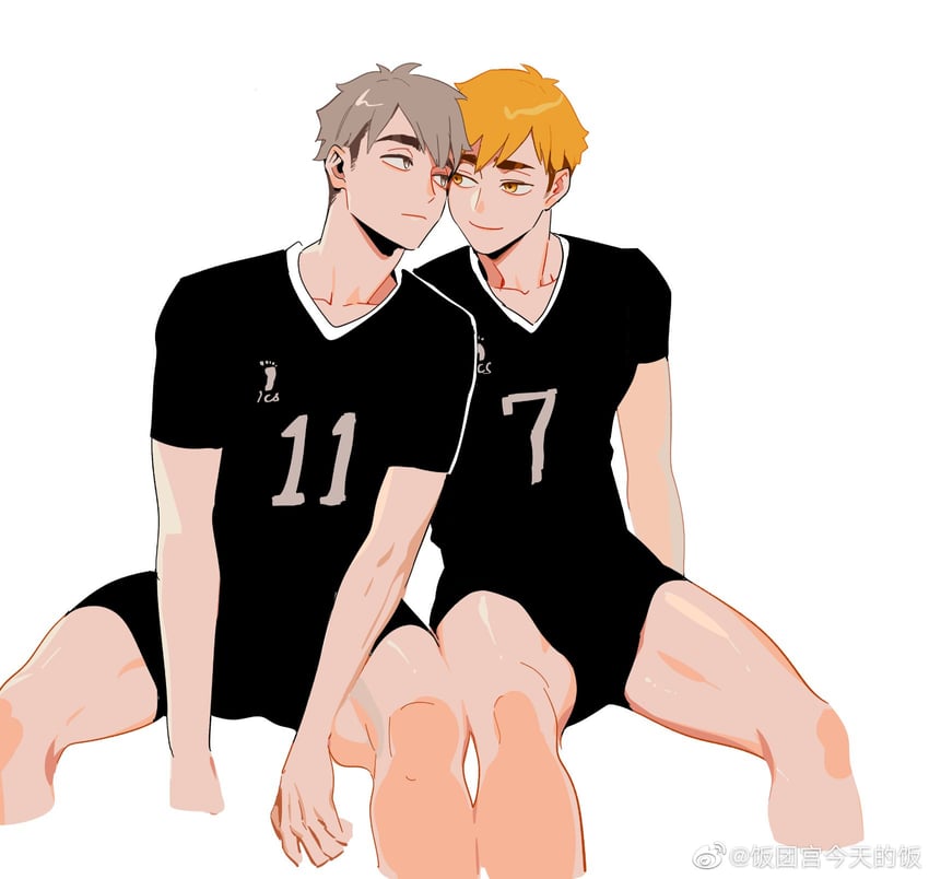 miya atsumu and miya osamu (haikyuu!!) drawn by 3_upin