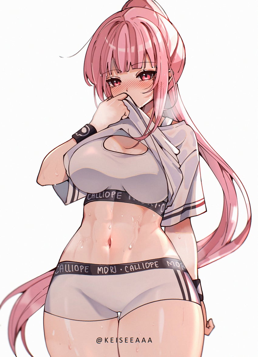mori calliope (hololive and 1 more) drawn by keisea