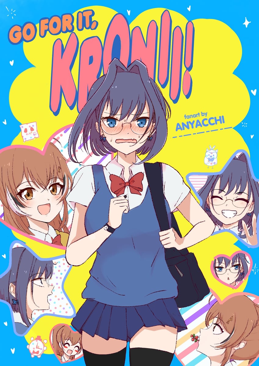 ouro kronii, nanashi mumei, friend, and kronie (hololive and 2 more) drawn by anyacchi