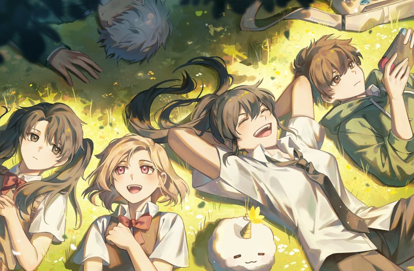 shin yoosung, lee gilyoung, lee jihye, yoo mia, and kim namwoon (omniscient reader's viewpoint) drawn by papercider