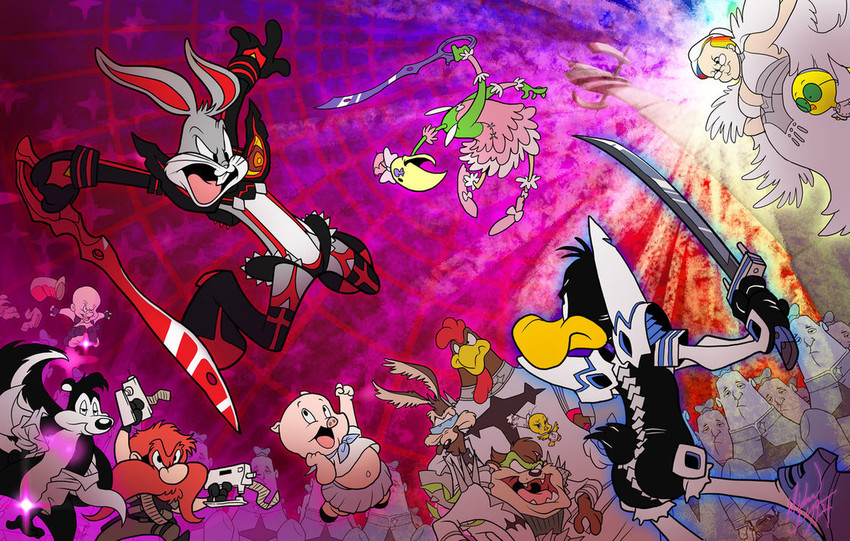 matoi ryuuko, senketsu, kiryuuin satsuki, mankanshoku mako, junketsu, and 21 more (kill la kill and 1 more) drawn by michael_mayne