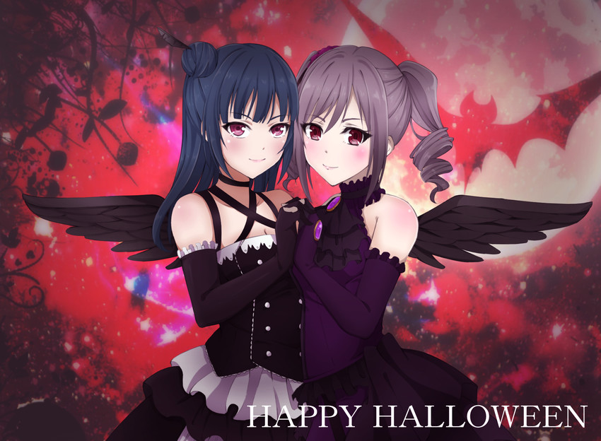 tsushima yoshiko and kanzaki ranko (idolmaster and 3 more) drawn by duffy