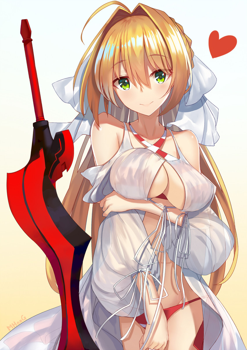 nero claudius (fate and 1 more) drawn by mhong