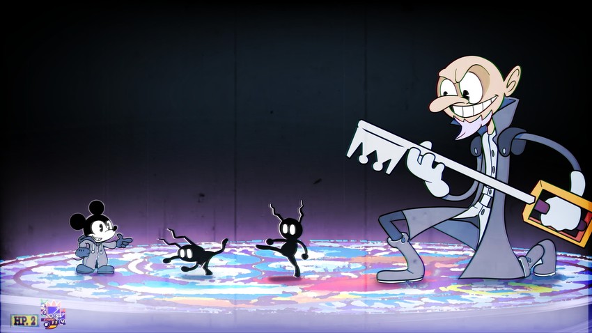 mickey mouse, shadow, and master xehanort (kingdom hearts and 2 more) drawn by fireburn