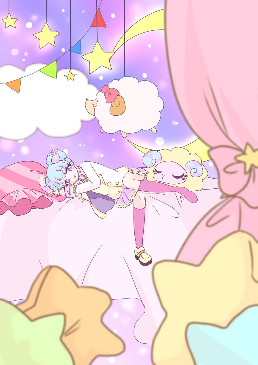 hanazono kirara and fuwafuwa mary (aikatsu! and 1 more) drawn by yozoneco