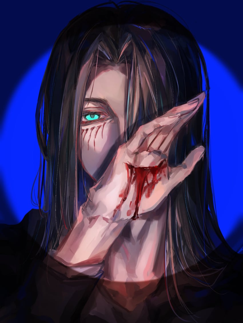 eren yeager (shingeki no kyojin) drawn by moruru_08
