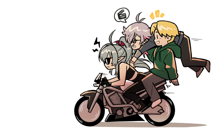 gavis bettel, geega, and online character (holostars and 3 more) drawn by boltcreature