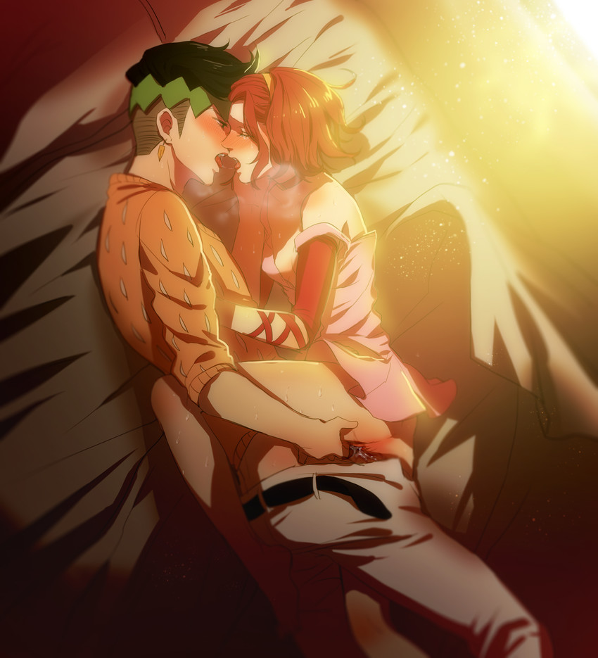 kishibe rohan and sugimoto reimi (jojo no kimyou na bouken and 1 more) drawn by noriuma