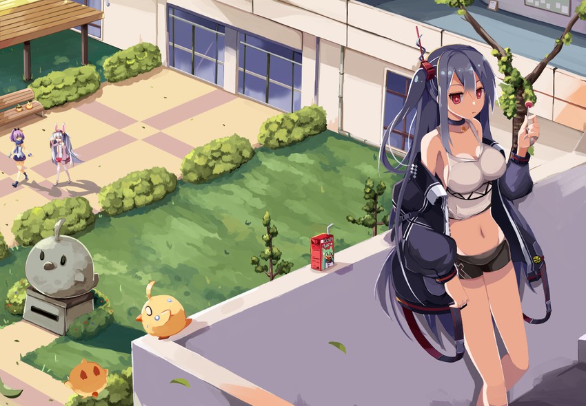 manjuu, laffey, javelin, akashi, and u-47 (azur lane) drawn by araragimura_udonya