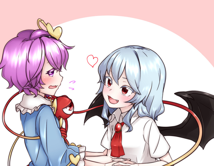 remilia scarlet and komeiji satori (touhou) drawn by kameyan
