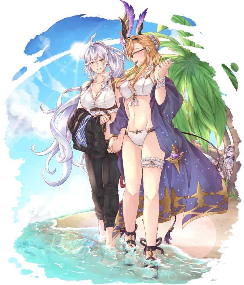 silva, korwa, ilsa, camieux, cucouroux, and 1 more (granblue fantasy) drawn by limitless_skye