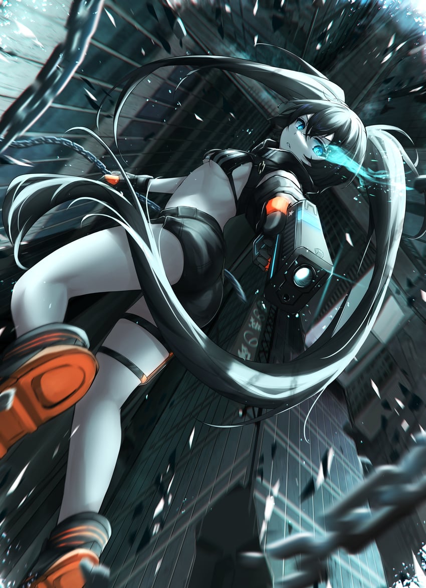 black rock shooter (black rock shooter and 1 more) drawn by tokyo_(1421)
