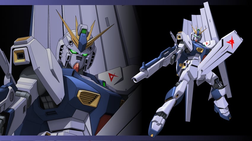nu gundam (gundam and 1 more) drawn by 0-sum