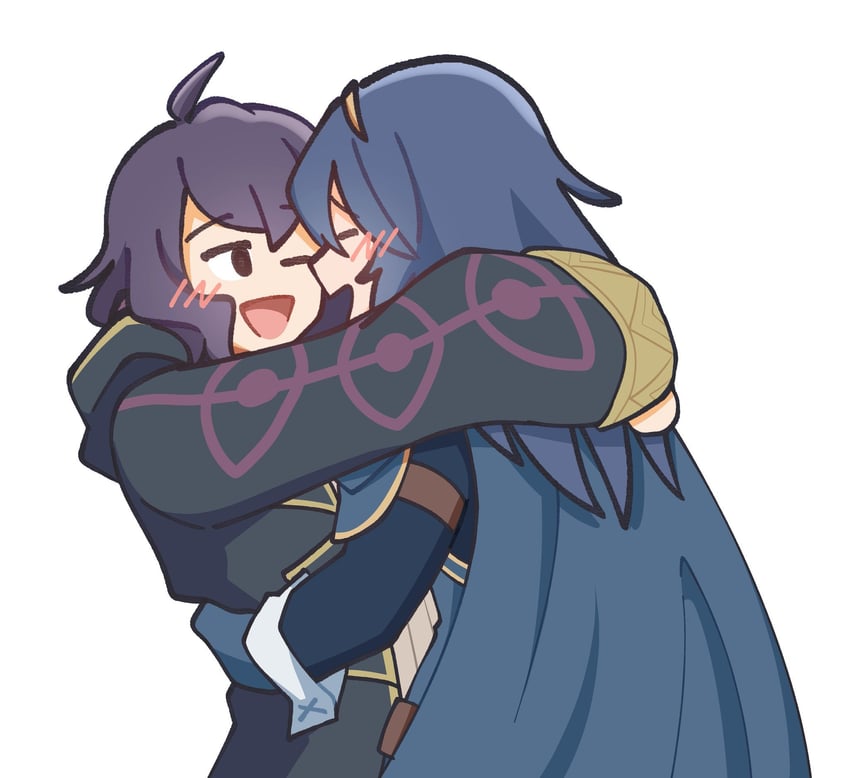 lucina and female morgan (fire emblem and 1 more) drawn by namelessakikaze
