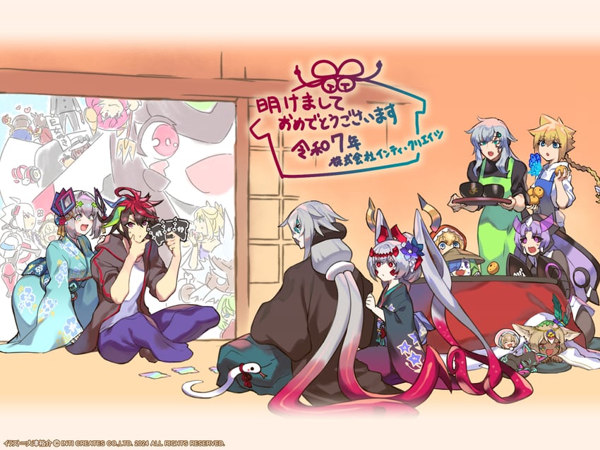 gunvolt, acura, ancie, roro, kurona, and 4 more (azure striker gunvolt and 4 more)