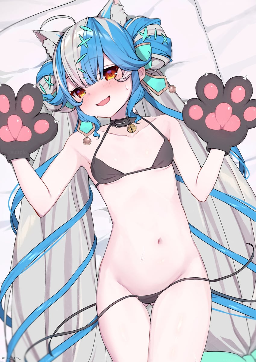 twisty amanozako (nijisanji and 1 more) drawn by nen_0405