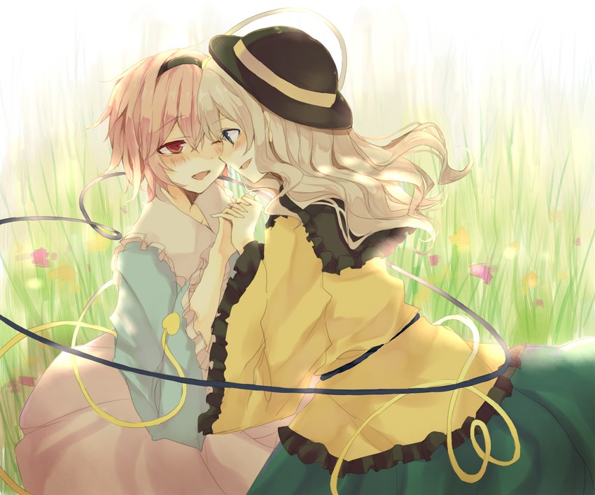 komeiji koishi and komeiji satori (touhou) drawn by hiharo