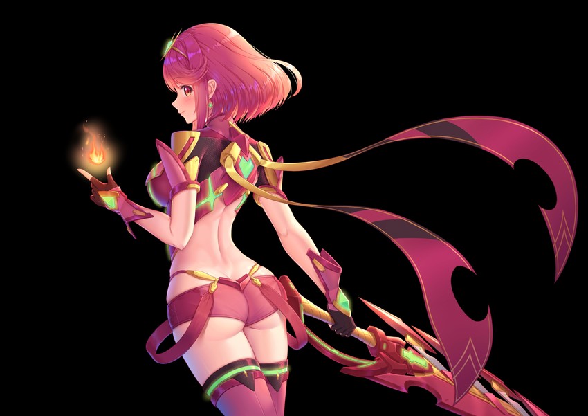 pyra (xenoblade chronicles and 1 more) drawn by ken-san
