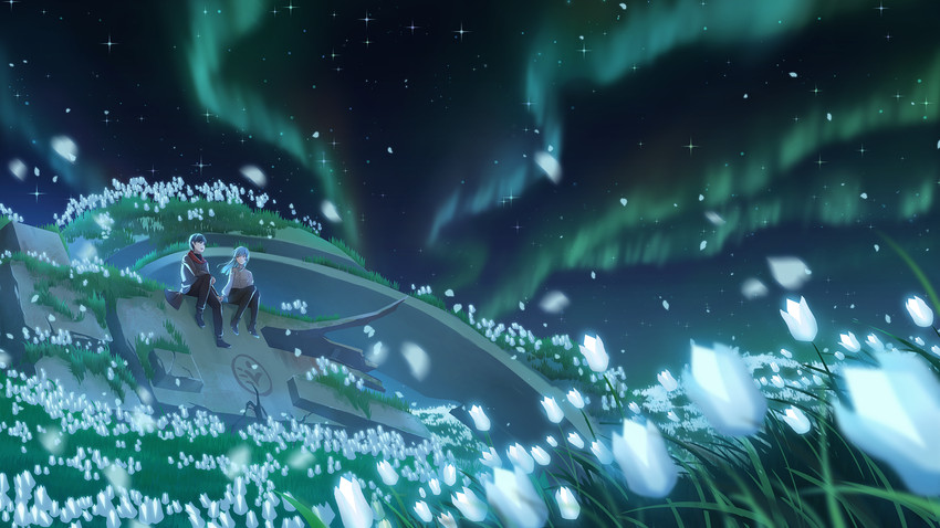 jun lee and eda (opus: echo of starsong) drawn by bread_fqy