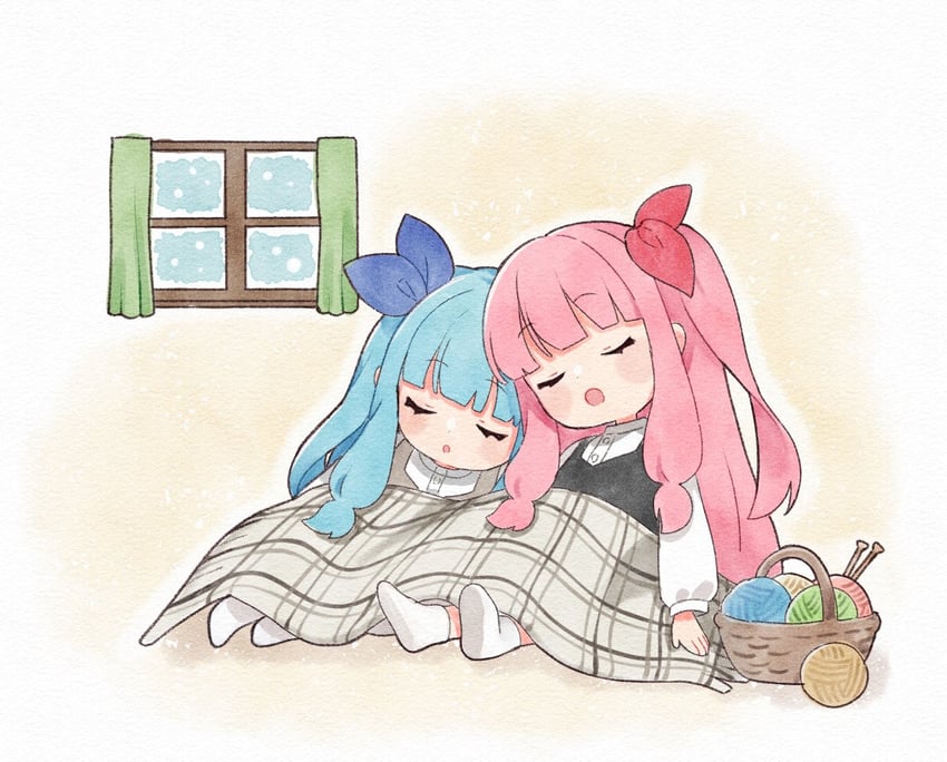 kotonoha akane and kotonoha aoi (voiceroid) drawn by binchou_maguro