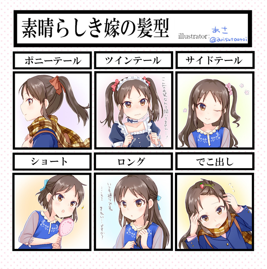 tachibana arisu (idolmaster and 1 more) drawn by arisutoutoi