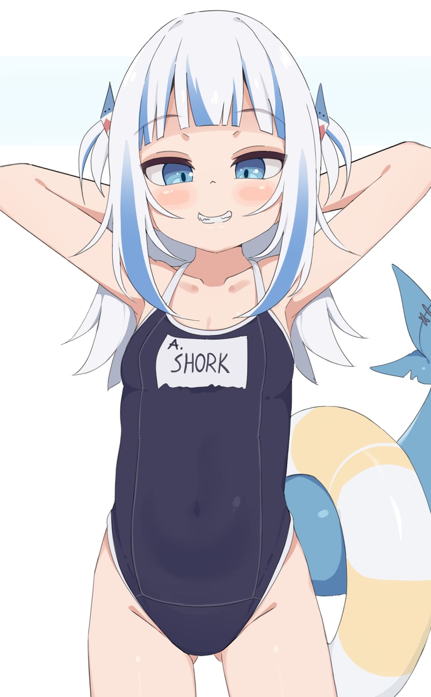 gawr gura (hololive and 1 more) drawn by tenroy
