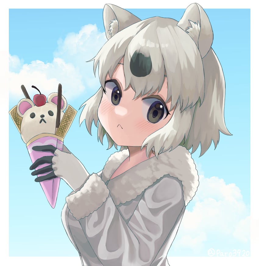 polar bear (kemono friends and 1 more) drawn by paro3920