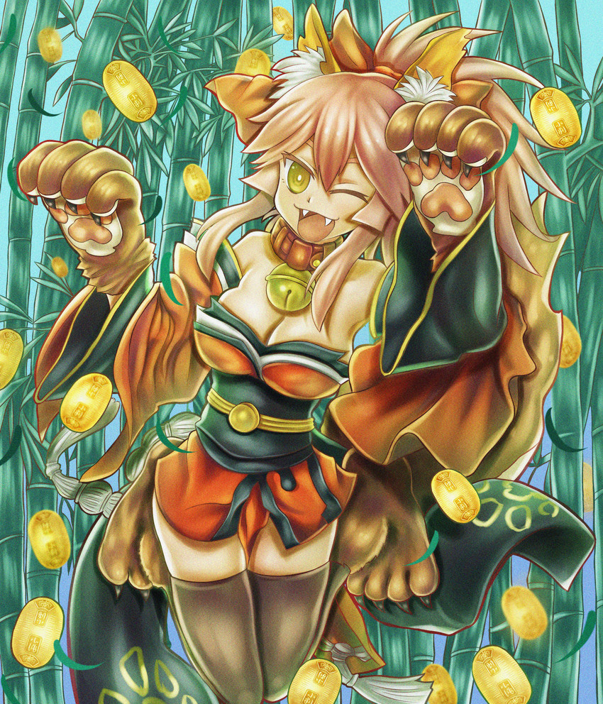 tamamo and tamamo cat (fate and 1 more) drawn by yuhina_(ff82586649)