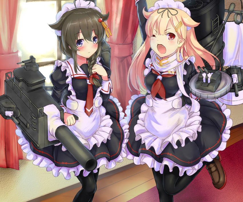 shigure, yuudachi, shigure kai ni, and yuudachi kai ni (kantai collection) drawn by em_s