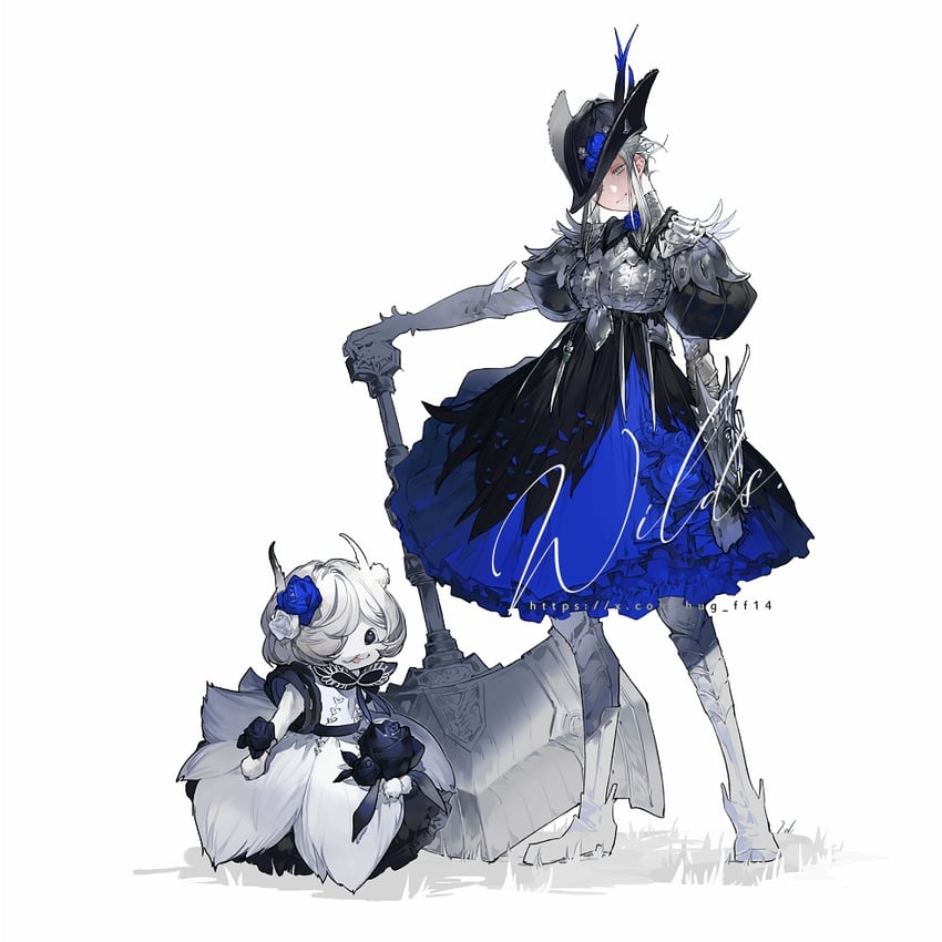 felyne (monster hunter and 1 more) drawn by hug_ff14