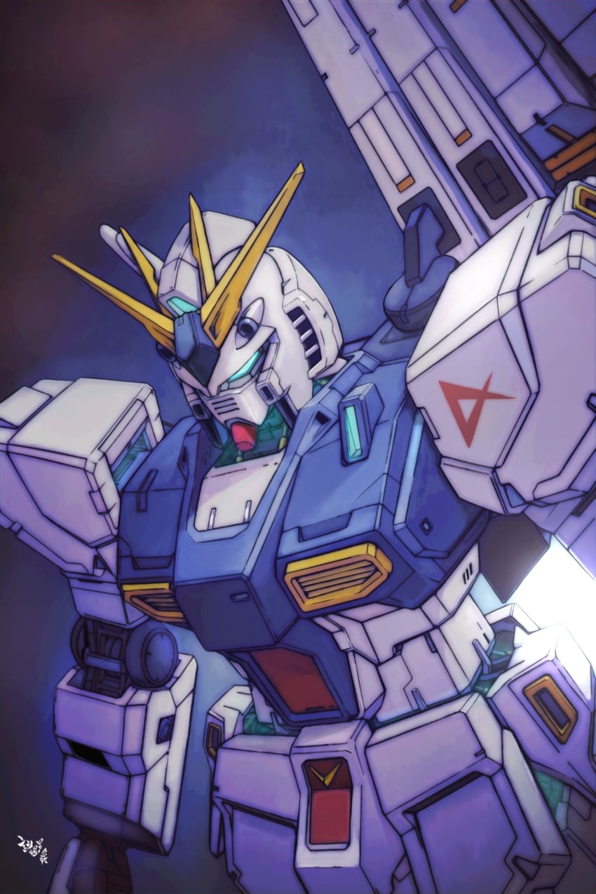 nu gundam (gundam and 1 more) drawn by moroboshi_danshaku