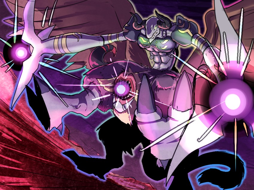 gulfmon (digimon and 1 more) drawn by hawe_king