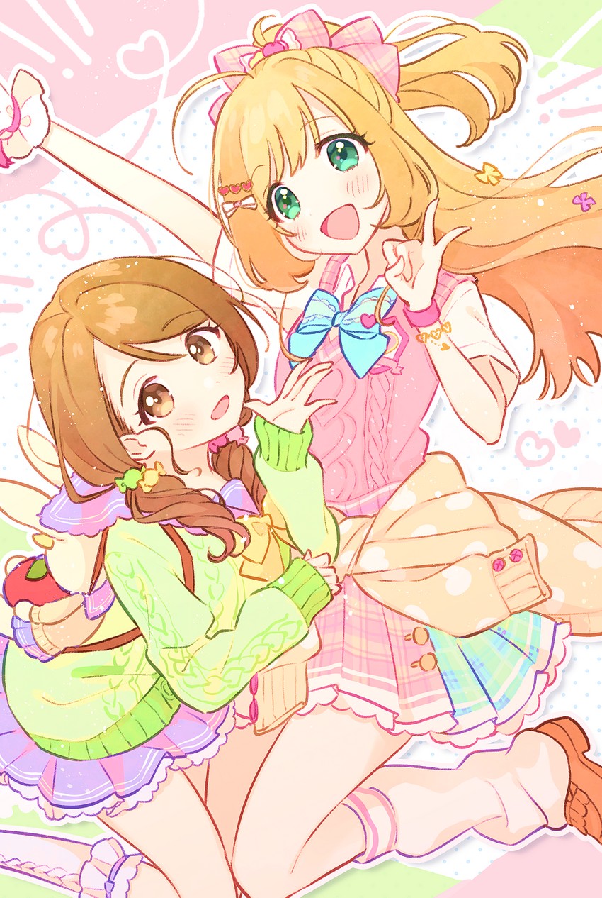 sato shin and mochida arisa (idolmaster and 2 more) drawn by mameyanagi
