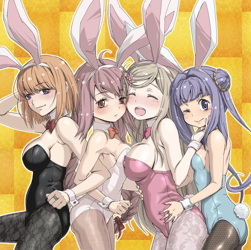 miura asahi, himuro lavi, kurusu alexandra, and yume urara (mahou shoujo madoka magica and 1 more) drawn by you2