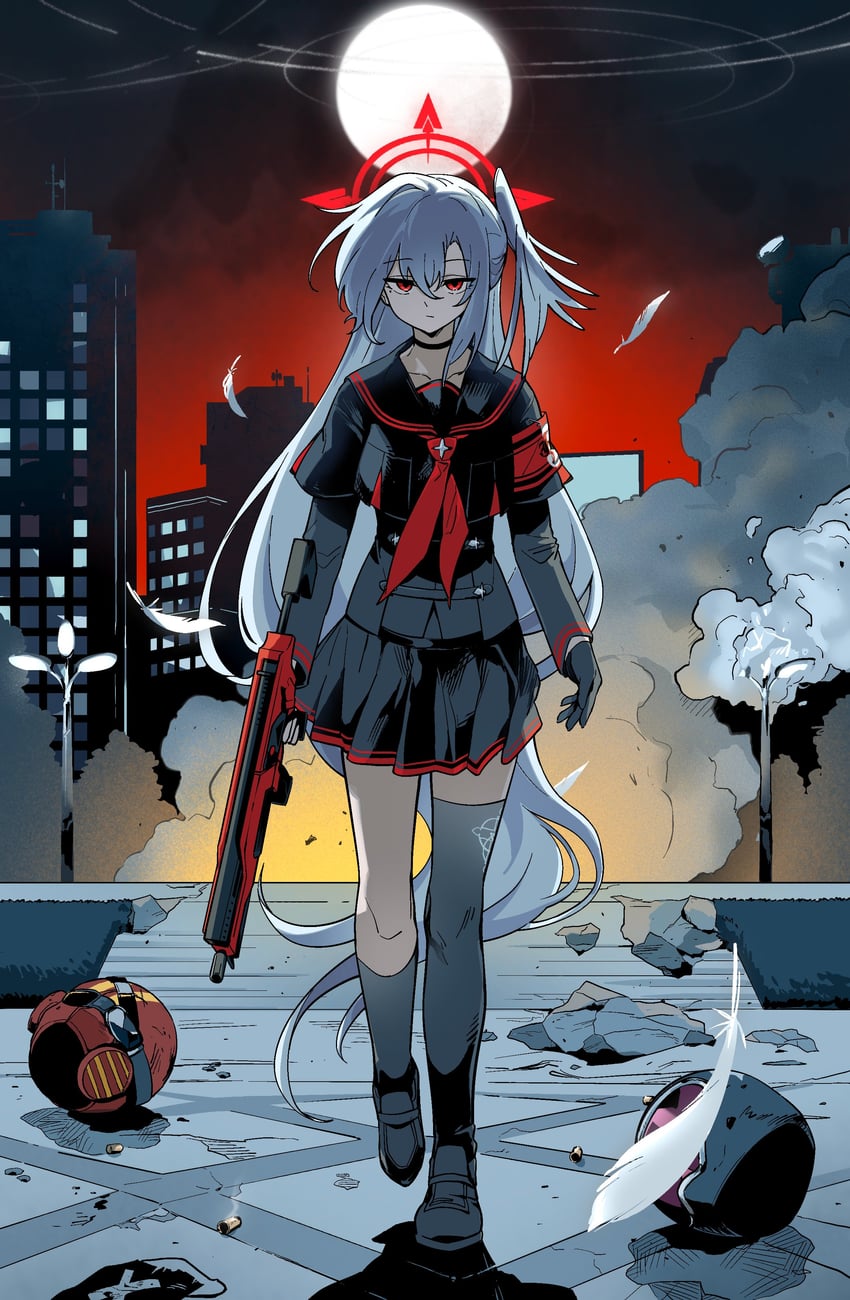 justice task force member and suzumi (blue archive) drawn by maaki12