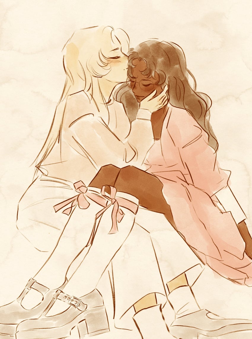 tenjou utena and himemiya anthy (shoujo kakumei utena) drawn by lazuilis