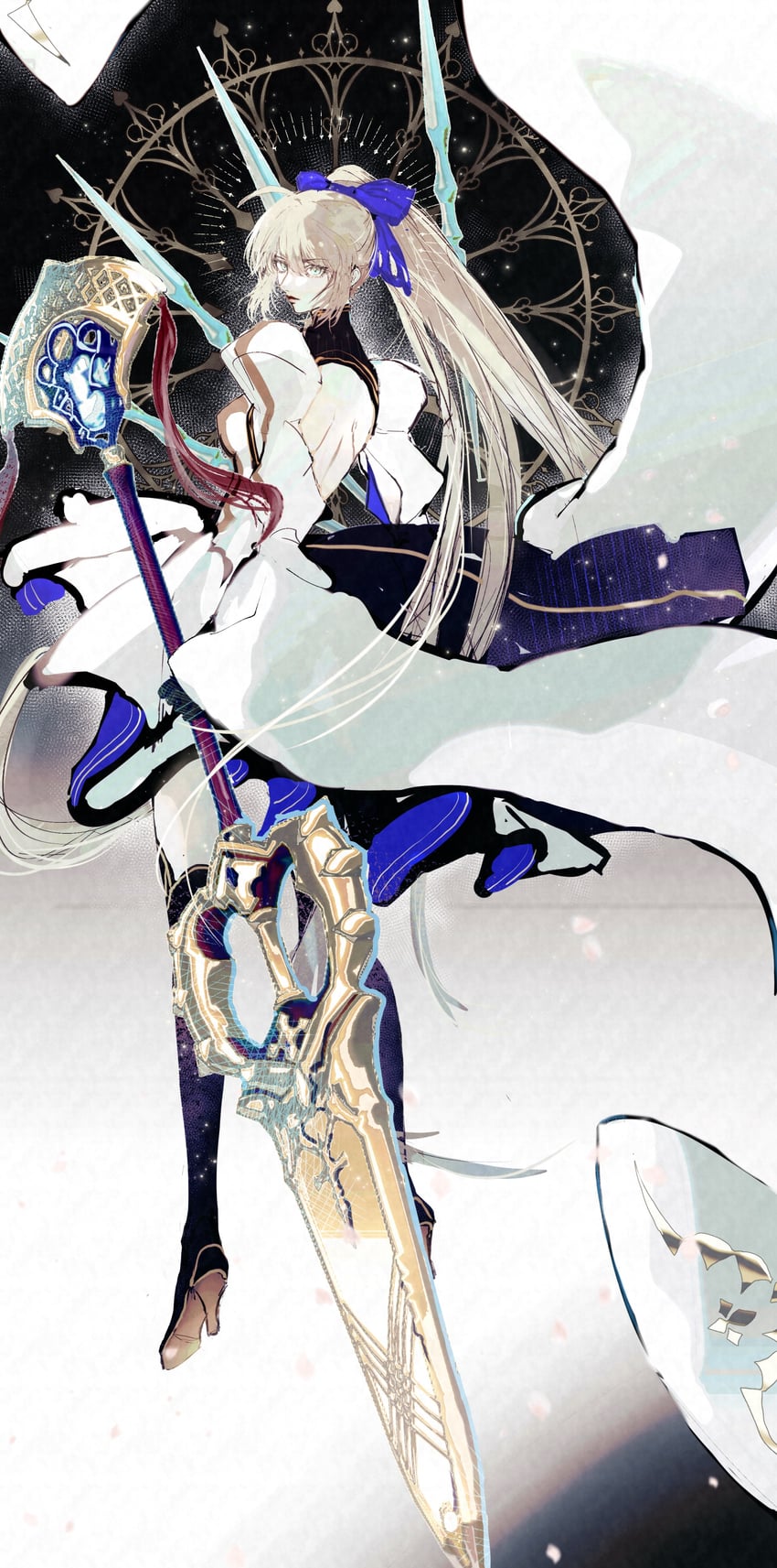 artoria pendragon and artoria caster (fate and 1 more) drawn by f3000_kiara