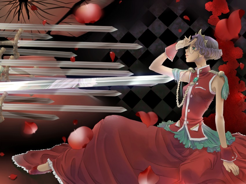 tenjou utena and himemiya anthy (shoujo kakumei utena) drawn by jorotama