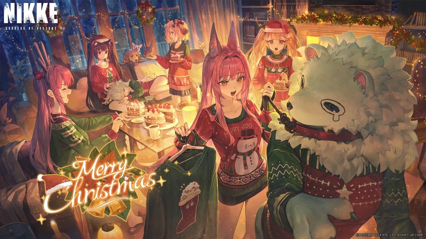poli, miranda, nero, leona, quiry, and 2 more (goddess of victory: nikke) drawn by mr.lime