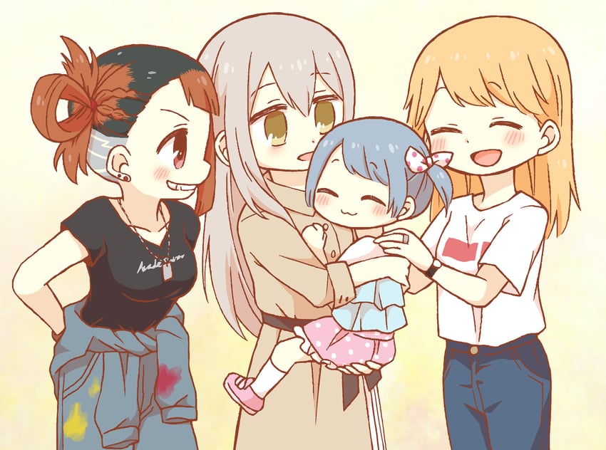 kureha yuna, ooba juri, kasane ao, and kirari hikaru (mahou shoujo madoka magica and 1 more) drawn by yuzuno_nana