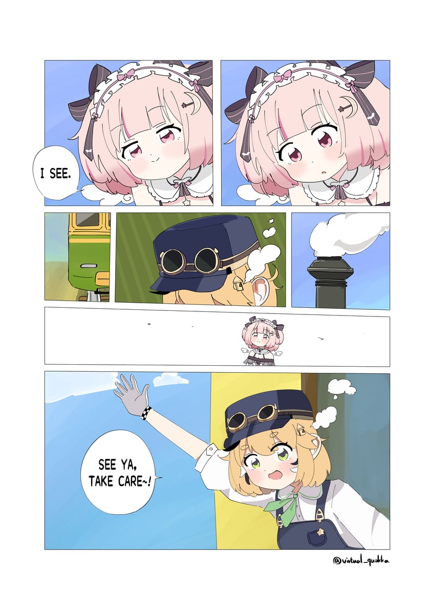 dooby and lemonleaf (indie virtual youtuber) drawn by virtual_quokka