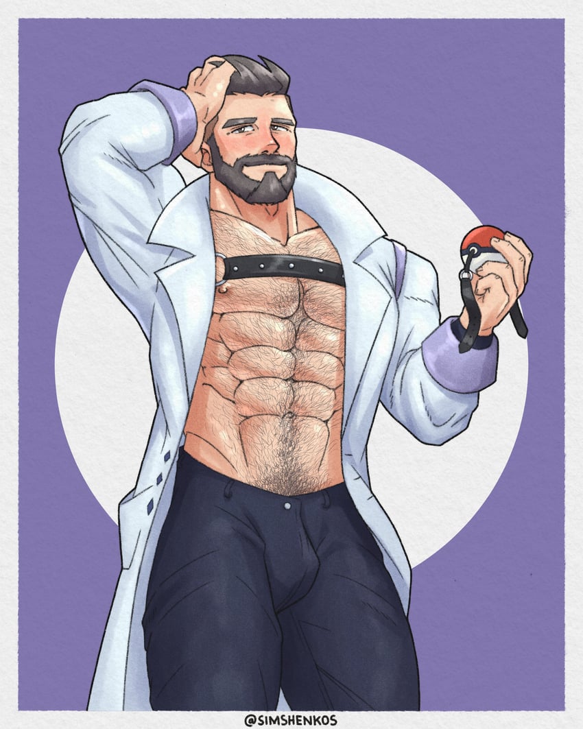 professor turo (pokemon and 1 more) drawn by taogebear